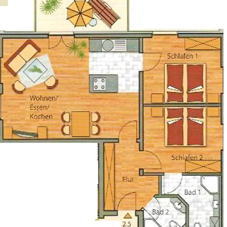 Residenz Margarete - Apt. 2.5 Apartamento